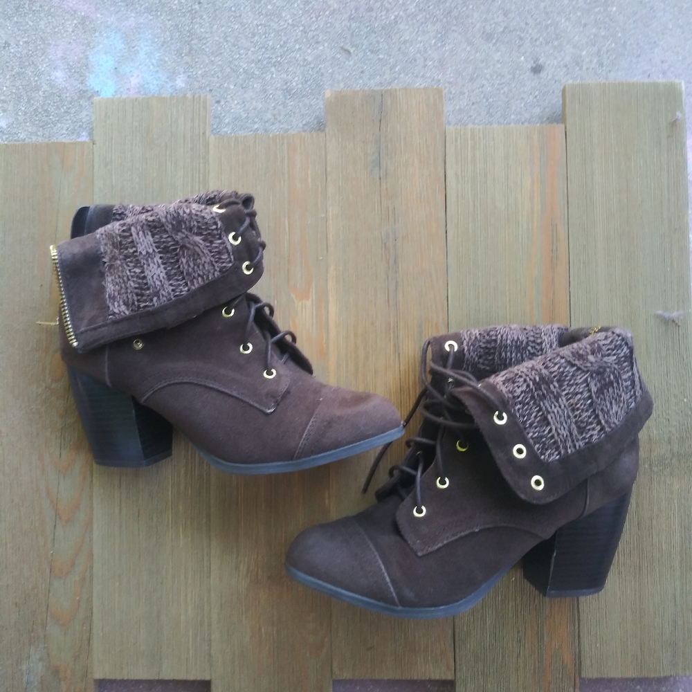 Cute brown booties